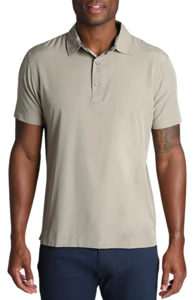Jachs Gravityless Performance Polo In Taupe