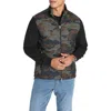 Jachs Hagan Camo Mixed Media Jacket In Camo Hagan
