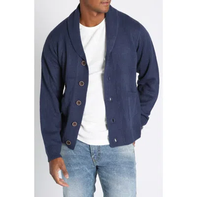 Jachs Hemingway Shawl Cardigan In Navy