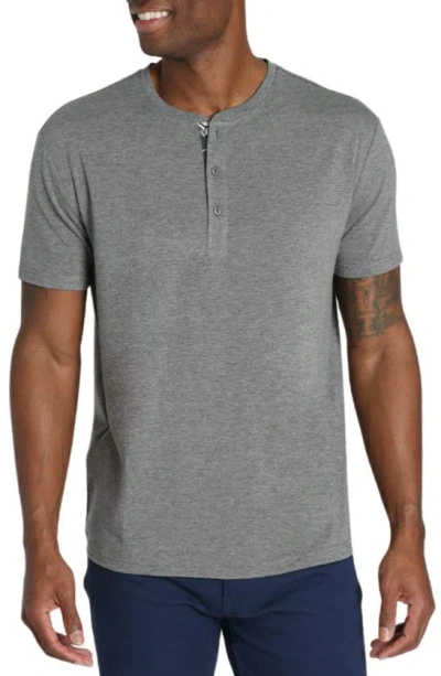 Jachs Henley T-shirt In Charcoal