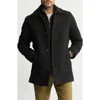 Jachs Herringbone Coat In Black