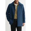 Jachs Herringbone Coat In Blue