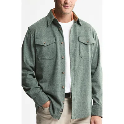 Jachs Knit Flannel Button-up Shirt In Animal Print