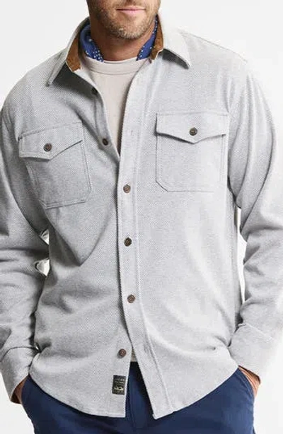Jachs Knit Flannel Shirt In Gray