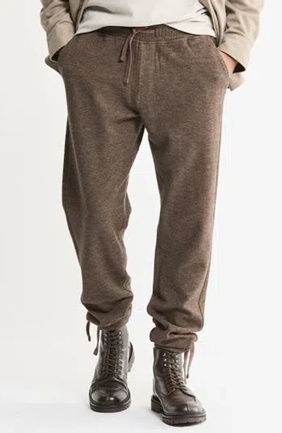 Jachs Knit Joggers In Brown