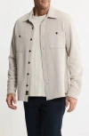 Jachs Knit Shirt Jacket In White