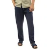 Jachs Linen Blend Pull-on Pants In Indigo