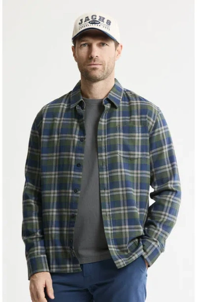 Jachs Manor Stretch Flannel Button-down Shirt In Multi