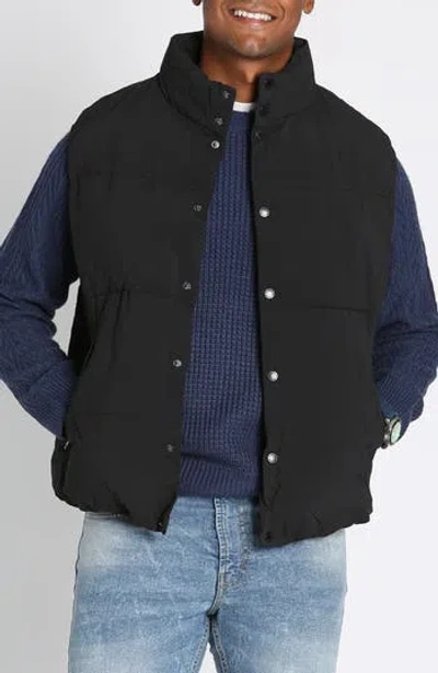 Jachs Namath Quilted Vest In Black