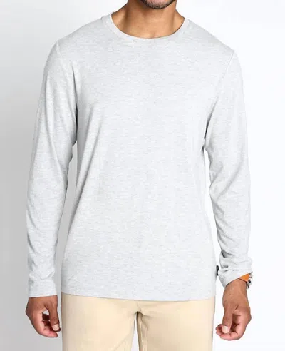 Jachs New York 2 Pack Poly Viscose Crewneck Sweater In Ivory And Grey In White