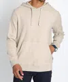 Jachs New York Bedford Brushed Waffle Hoodie In Ivory In Neutral