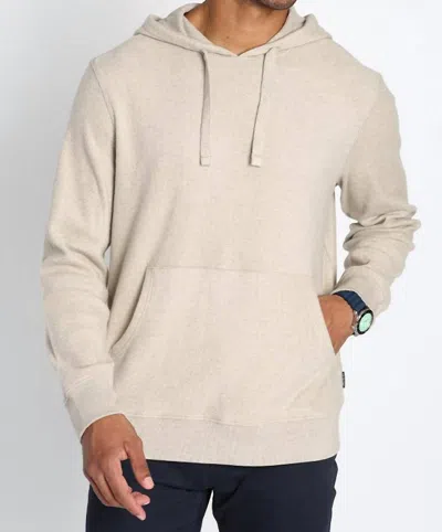 Jachs New York Bedford Brushed Waffle Hoodie In Ivory In Neutral