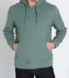Jachs New York Bedford Brushed Waffle Hoodie In Sage Green In Green