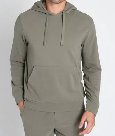 Jachs New York Bedford Ultra Soft Hoodie In Olive In Green