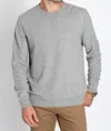 Jachs New York Brushed Waffle Crewneck Sweatshirt In Grey In Gray