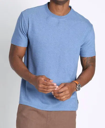 Jachs New York Cotton Modal Short Sleeve Crewneck Tee In Sky Blue