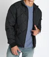 Jachs New York Eldridge Quilted Puffer Jacket In Black In Black