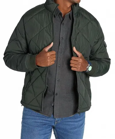 Jachs New York Eldridge Quilted Puffer Jacket In Forest Green