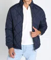 Jachs New York Eldridge Quilted Puffer Jacket In Navy In Blue