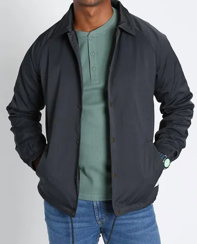 Jachs New York Flushing Performance Coach Jacket In Black