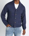Jachs New York Hemingway Shawl Cardigan In Navy In Blue