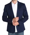 Jachs New York Hudson Stretch Twill Blazer In Navy In Blue