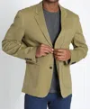 Jachs New York Hudson Stretch Twill Blazer In Olive In Purple