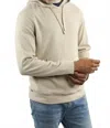 Jachs New York Knit Flannel Hoodie In Oatmeal In Neutral