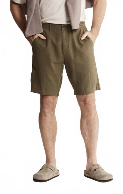 Jachs New York Stretch Twill Blend Chino Short In Olive In Green