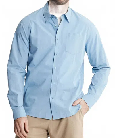 Jachs New York Paper Touch Long Sleeve Shirt In Light Blue