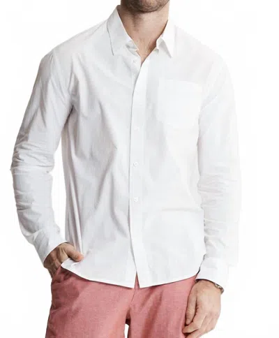 Jachs New York Paper Touch Long Sleeve Shirt In White