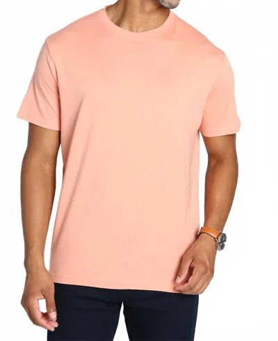 Jachs New York Pima Cotton Tee In Coral In Pink