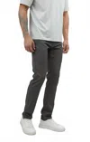 Jachs New York Poly Spandex Performance Tech Pants In Dark Grey In Black