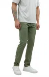 Jachs New York Poly Spandex Performance Tech Pants In Olive In Green