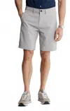 Jachs New York Poly Spandex Performance Tech Short In Light Grey In Gray