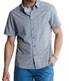Jachs New York Poly Spandex Short Sleeve Tech Shirt In Grey Poly Print In Multi