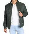 Jachs New York Quilted Flannel Lined Puffer Jacket In Kalamatra In Green