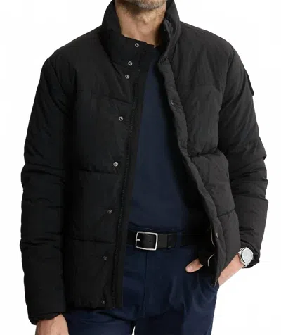 Jachs New York Sims Long Sleeve Puffer Jacket In Black