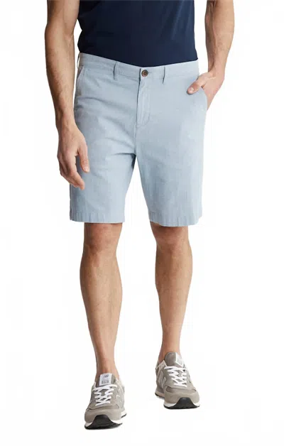 Jachs New York Stretch Chambray Short In Light Blue In Multi