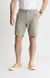 Jachs New York Stretch Chambray Short In Light Green In Green