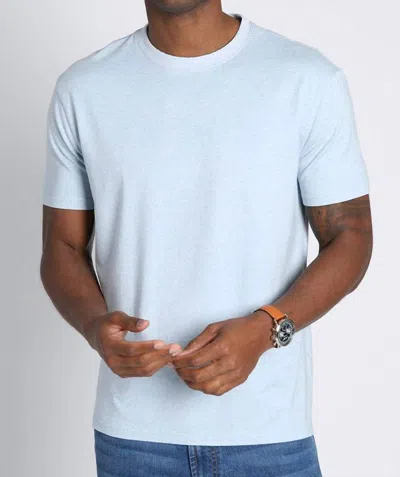 Jachs New York Stretch Cotton Modal Tee In Light Blue