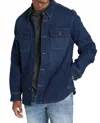 Jachs New York Stretch Flannel Lined Denim Jacket In Classic In Multi