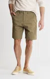 Jachs New York Stretch Twill Blend Chino Short In Olive In Green