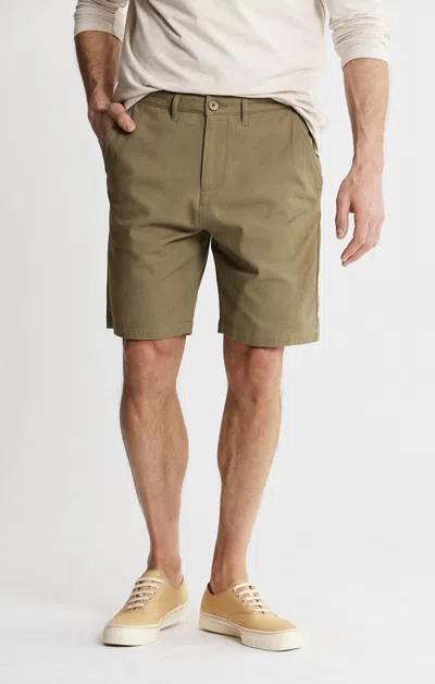 JACHS NEW YORK STRETCH TWILL BLEND CHINO SHORT IN OLIVE