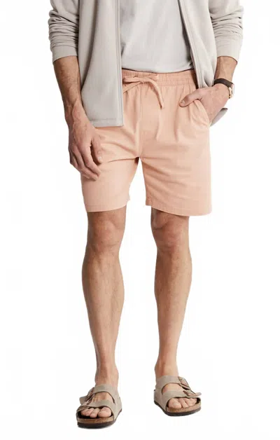 Jachs New York Twill Pull On Short In Salmon In Pink