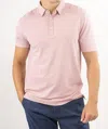 Jachs New York Vanderbilt Pima Modal Polo In Light Red In Pink