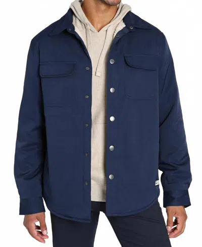 Jachs New York Windsor Performance Shirt Jacket In Navy In Blue