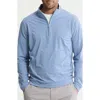 Jachs Performance Microstripe Quarter Zip Pullover In Blue