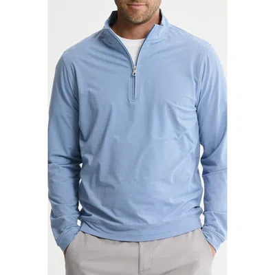 Jachs Performance Microstripe Quarter Zip Pullover In Blue