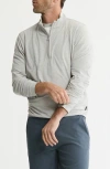 Jachs Performance Microstripe Quarter Zip Pullover In Gray